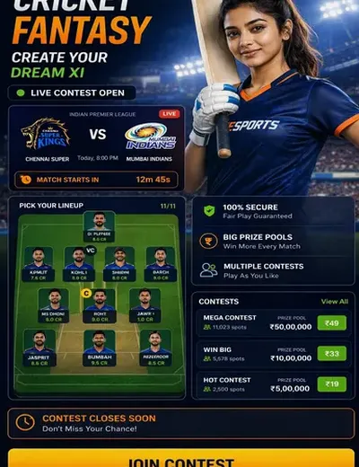 ProPlaycricketin (ProPlay cricket) fantasy cricket & matchday visual 3